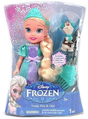 Jakks Pacific Disney Frozen Young Elsa & Olaf Doll Set(Multicolor)