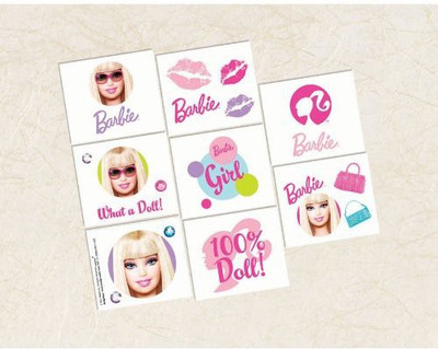 

Amscan Barbie All 'D Up Temporary Tattoos 16 Pack(Multicolor)