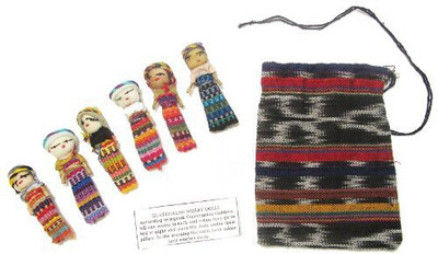 

Worry Dolls Six Large With Pouch(Multicolor)