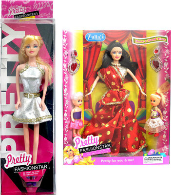 

Amaya Pretty Fashion Doll158 Set Of 2(Multicolor)