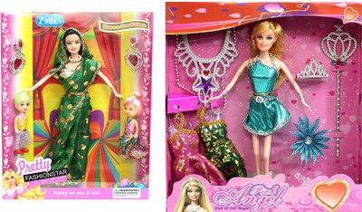 

Amaya Pretty Fashion Doll347 Set Of 2(Multicolor)