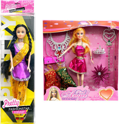 

Amaya Pretty Fashion Doll89 Set Of 2(Multicolor)