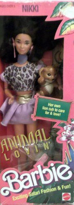 

Mattel Barbie Nikki Animal Lovin New In Box 1988(Multicolor)