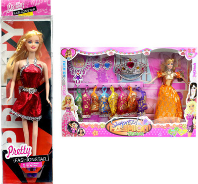 

Amaya Pretty Fashion Doll189 Set Of 2(Multicolor)