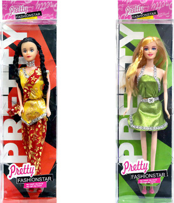 

Amaya Pretty Fashion Doll33 Set Of 2(Multicolor)
