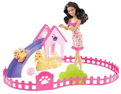 

Barbie Puppy Play Park And Nikki Giftset(Multicolor)
