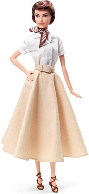 

Barbie Audrey Hepburn Roman Holiday(White, Brown)