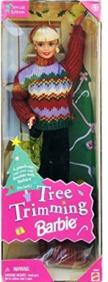 

Barbie 1 X Christmas Tree Trimming Doll - Holiday Special Edition (1998)(Multicolor)