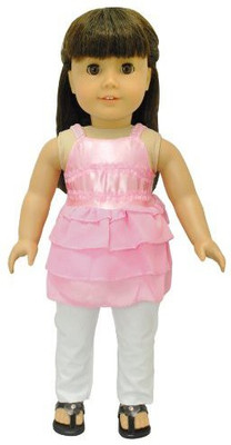 

Pink Butterfly Closet Doll Clothes - Tank Top Shirt Blouse Outfit Set Fits American Girl Doll, My Life Doll, Our Generation and other 18 inch Dolls(Multicolor)