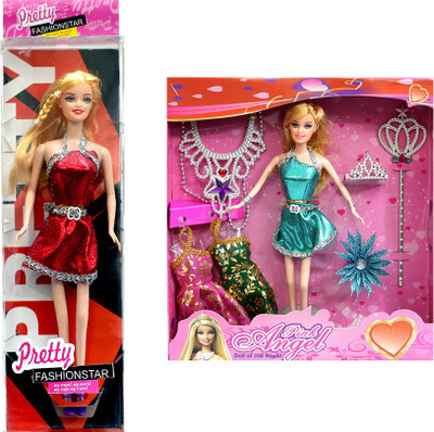 

Amaya Pretty Fashion Doll206 Set Of 2(Multicolor)