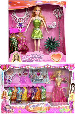 

Amaya Pretty Fashion Doll430 Set Of 2(Multicolor)