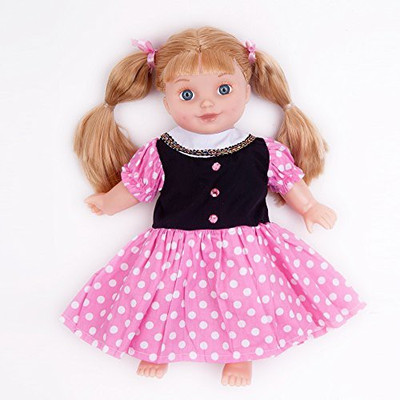 

A Dolls Closet Pink/Black Polka Dots Dress Fits 18" American Girl Clothes(Multicolor)