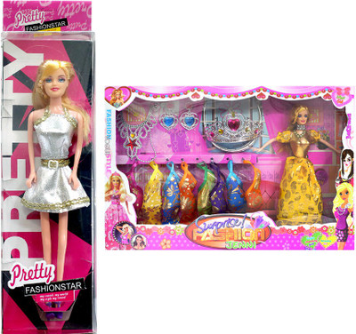 

Amaya Pretty Fashion Doll164 Set Of 2(Multicolor)