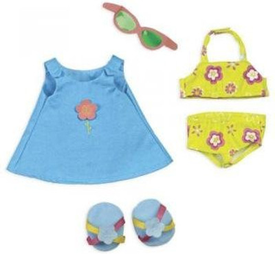 

North American Bear Company Rosy Cheeks Big Sister Beach Outfit Set(Multicolor)