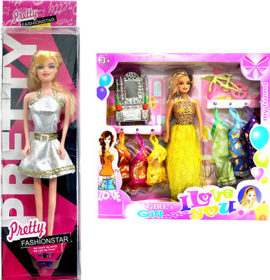 

Amaya Pretty Fashion Doll172 Set Of 2(Multicolor)
