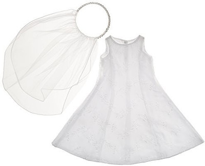 

Carpatina Dolls Pretty In White Dresstiara And Veil Fits 18" American Girl(White)