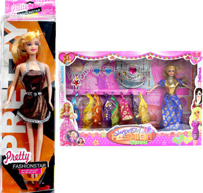 

Amaya Pretty Fashion Doll242 Set Of 2(Multicolor)