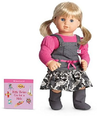 

American Girl Bitty Ba Twin Camo Jumper Outfit For+ Book Nib Authentic(Multicolor)
