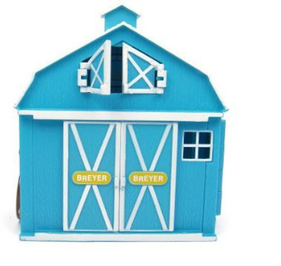 

Breyer Stablemates Frolicking Foals Pocket Barn(Blue)