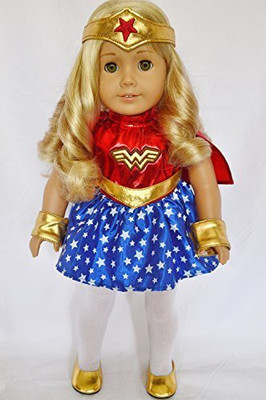 

DollsHobbiesNMore Hero Outfit For American Girl(Multicolor)