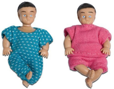 

Lundby Smaland Dollhouse Accessories, Doll Family, 2 Babies(Pink)