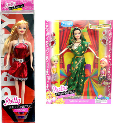

Amaya Pretty Fashion Doll186 Set Of 2(Multicolor)