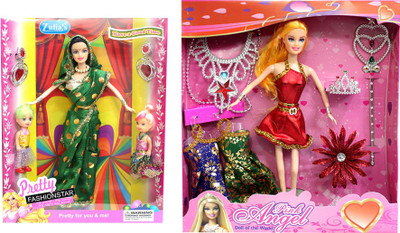 

Amaya Pretty Fashion Doll342 Set Of 2(Multicolor)