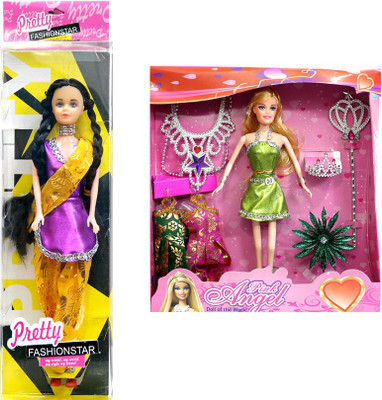 

Amaya Pretty Fashion Doll91 Set Of 2(Multicolor)