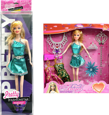 

Amaya Pretty Fashion Doll123 Set Of 2(Multicolor)