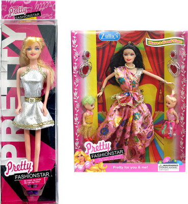 

Amaya Pretty Fashion Doll156 Set Of 2(Multicolor)