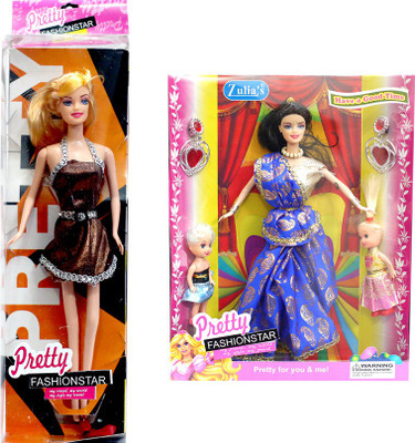 

Amaya Pretty Fashion Doll238 Set Of 2(Multicolor)