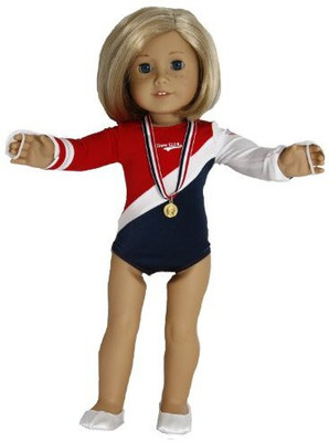 

Buys By Bella Gymnastics Outfit For 18 Inchlike American Girl(Multicolor)