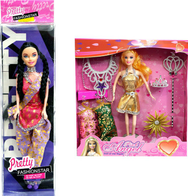 

Amaya Pretty Fashion Doll30 Set Of 2(Multicolor)