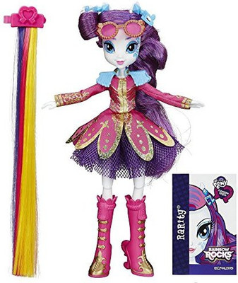 

My Little Pony Equestria Girls Rainbow Rocks Rarity Rockin' Hairstyle Doll(Multicolor)
