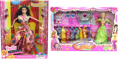 

Amaya Pretty Fashion Doll267 Set Of 2(Multicolor)