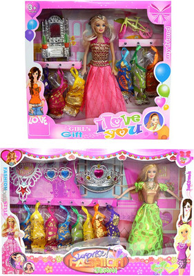 

Amaya Pretty Fashion Doll413 Set Of 2(Multicolor)