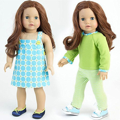 

Sophia's 18 Inch Outfit Blue & Green Dress3 Pc Set Fits 18 Inch(Multicolor)
