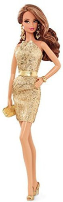 

Barbie The Look: Gold Dress Doll(Multicolor)