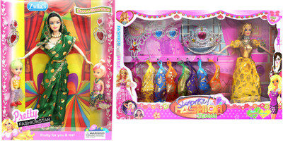 

Amaya Pretty Fashion Doll331 Set Of 2(Multicolor)
