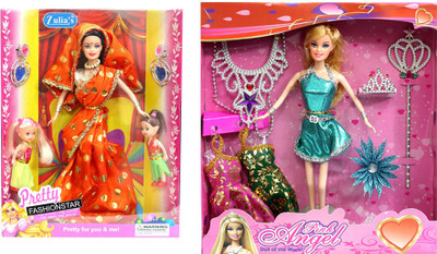 

Amaya Pretty Fashion Doll304 Set Of 2(Multicolor)