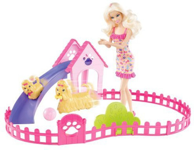 

Barbie Puppy Play Park And Giftset(Multicolor)