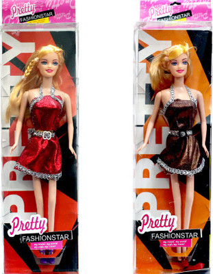 

Amaya Pretty Fashion Doll182 Set Of 2(Multicolor)