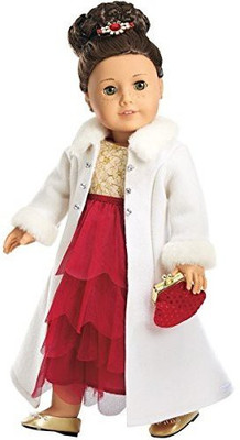 

American Girl Limited Edition Ruby Ball Gown Holiday Dress Set for Dolls(Multicolor)