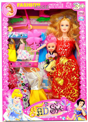 

Deep Barbie & Baby fashion set for Girls(Multicolor)