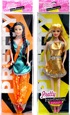 

Amaya SET OF 2 Pretty Fashion Doll 4(Multicolor)