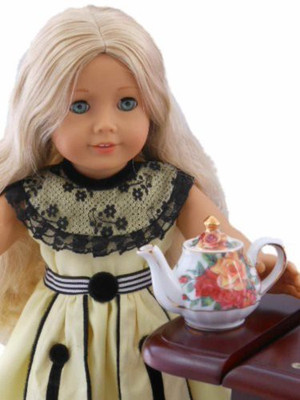 

The Queen's Treasures Kitchen Dish Accessory For 18" Girl Furnitureantique Rose(Multicolor)
