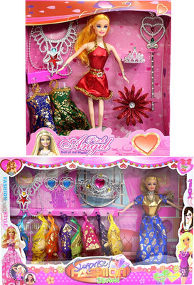 

Amaya Pretty Fashion Doll400 Set Of 2(Multicolor)