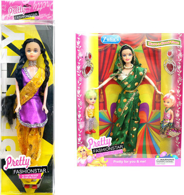 

Amaya Pretty Fashion Doll72 Set Of 2(Multicolor)