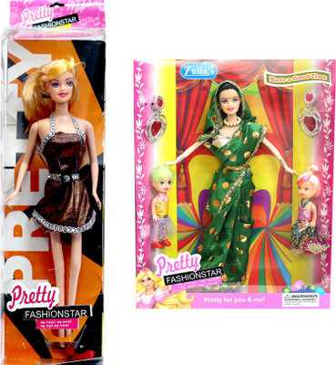 

Amaya Pretty Fashion Doll236 Set Of 2(Multicolor)