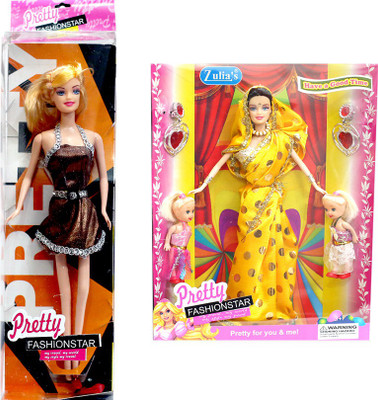 

Amaya Pretty Fashion Doll237 Set Of 2(Multicolor)